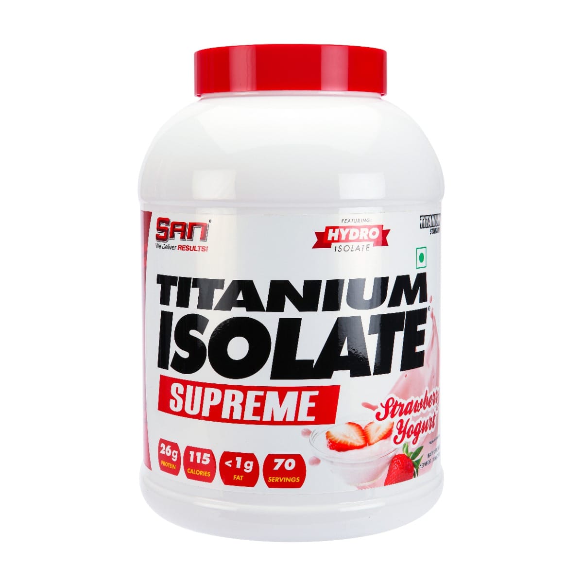 San Titanium Isolate Supreme - Strawberry Yogurt - 2.1Kg