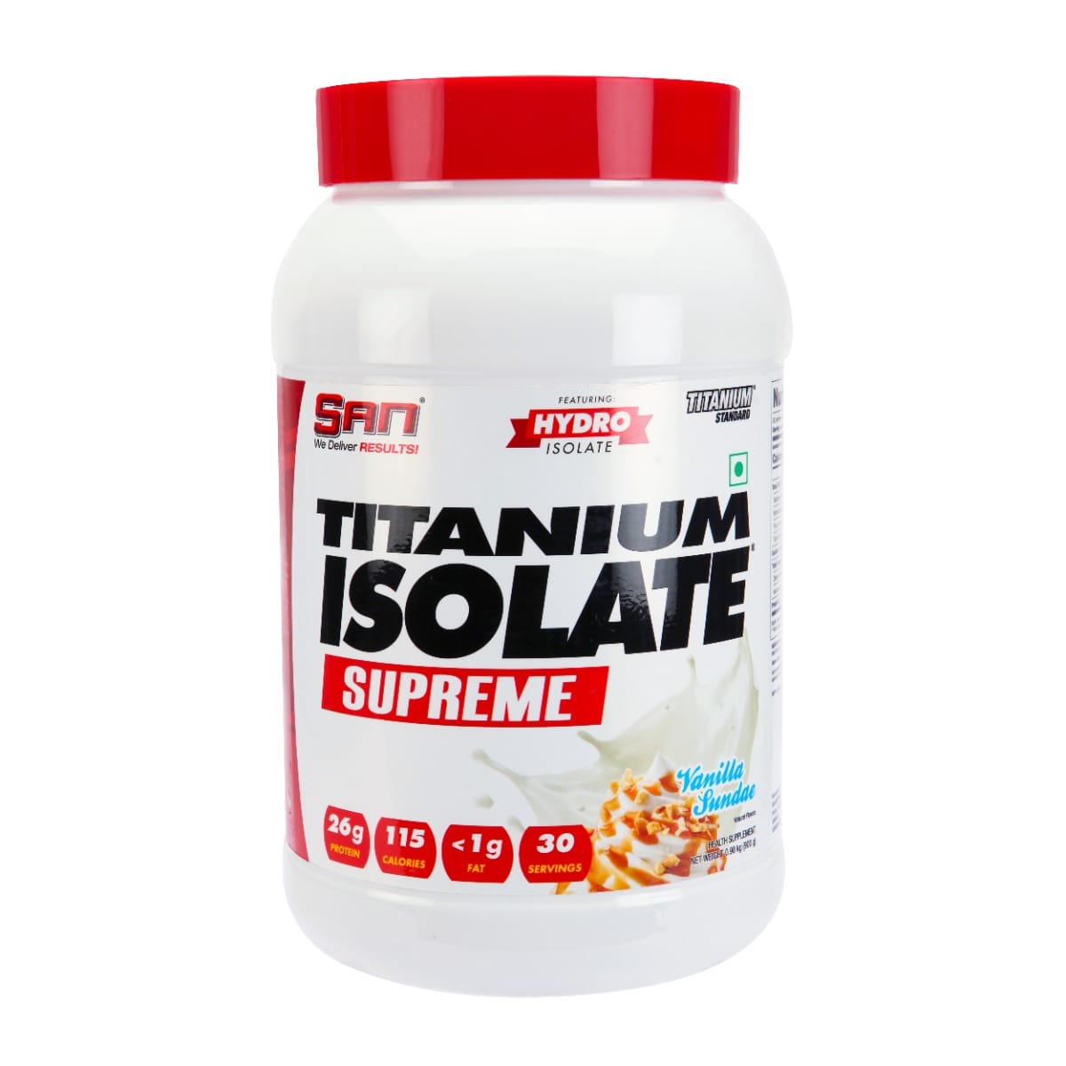 San Titanium Isolate Supreme - Vanilla Sundae - 900g