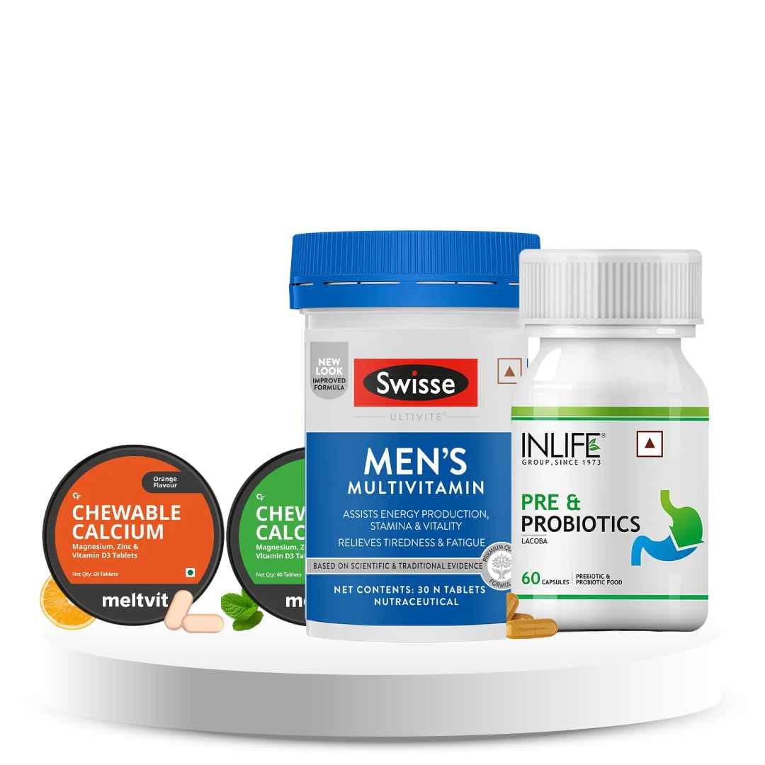 Advance All Round Nutrition for Golden Years(Cal and Vit D3+ Multivitamin+ Prebiotics and Probiotics)