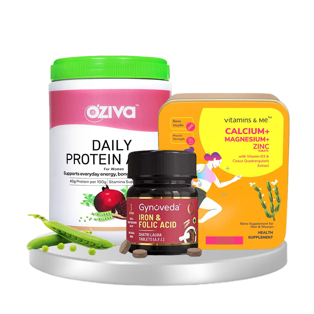All in One Health Kit (Folic Acid, Protein, Calcium, Magnesium, Zinc, Vitamin D3 & Many More)