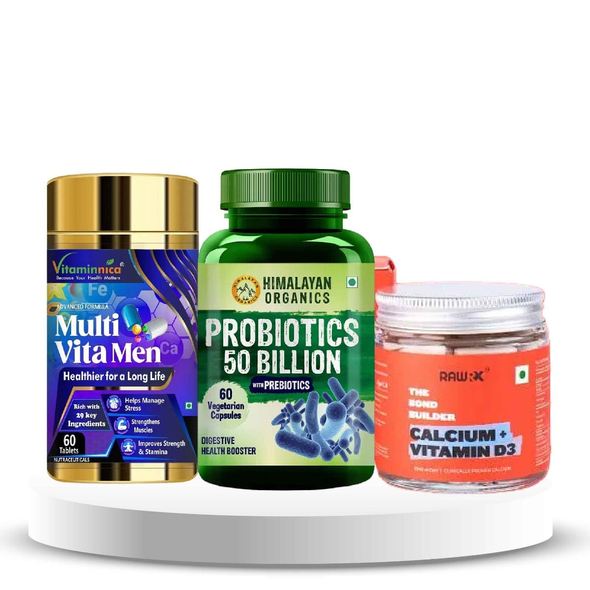 All Round Wellness for Golden Years : (Ca and Vit D+ Multi Vita+ Probiotics)