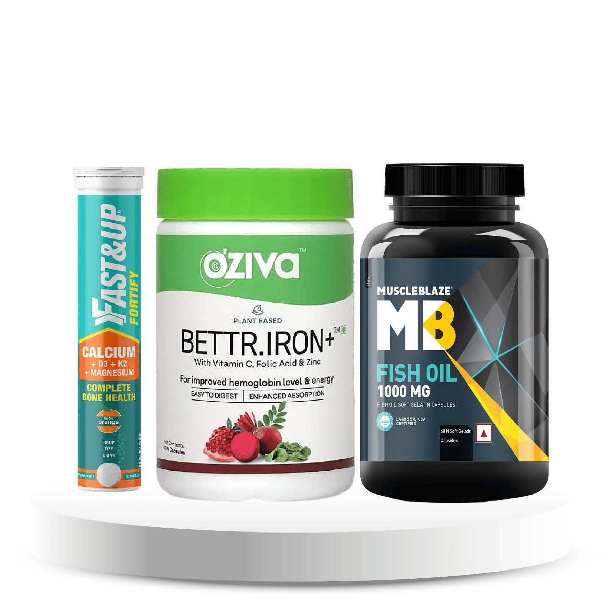 Complete Core Health Support Pack (Multivitamin + MSM, Ca, Vit D3+ Iron)