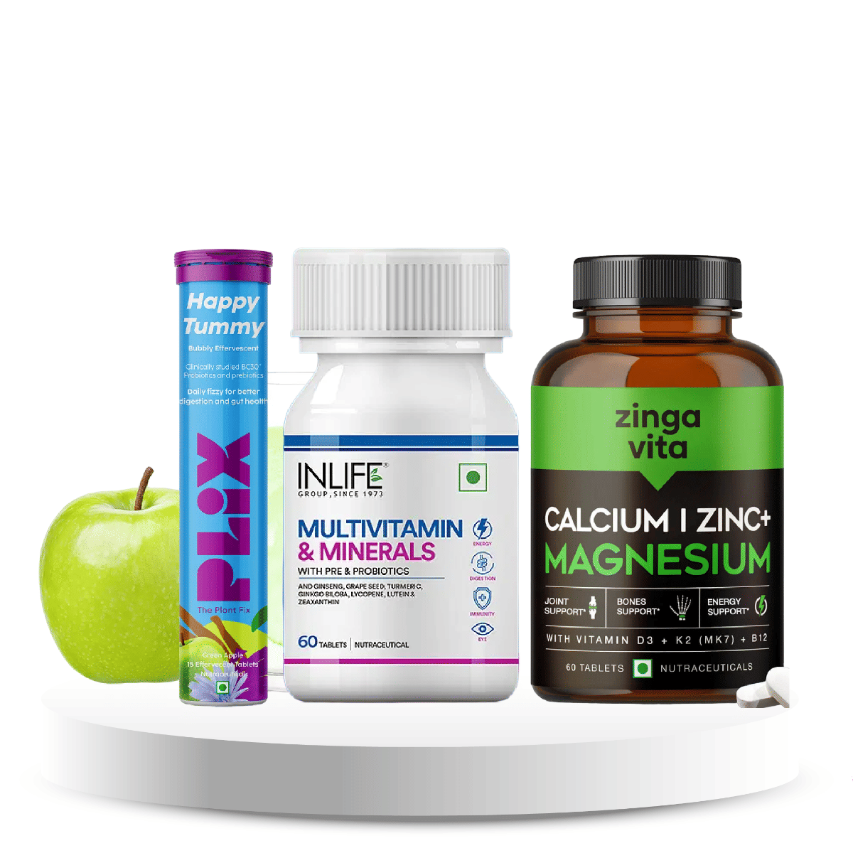 Golden Years Advance Nutrition Bundle (Cal + Vit D+ Multivitamin + Minerals + Pre+Probiotic)