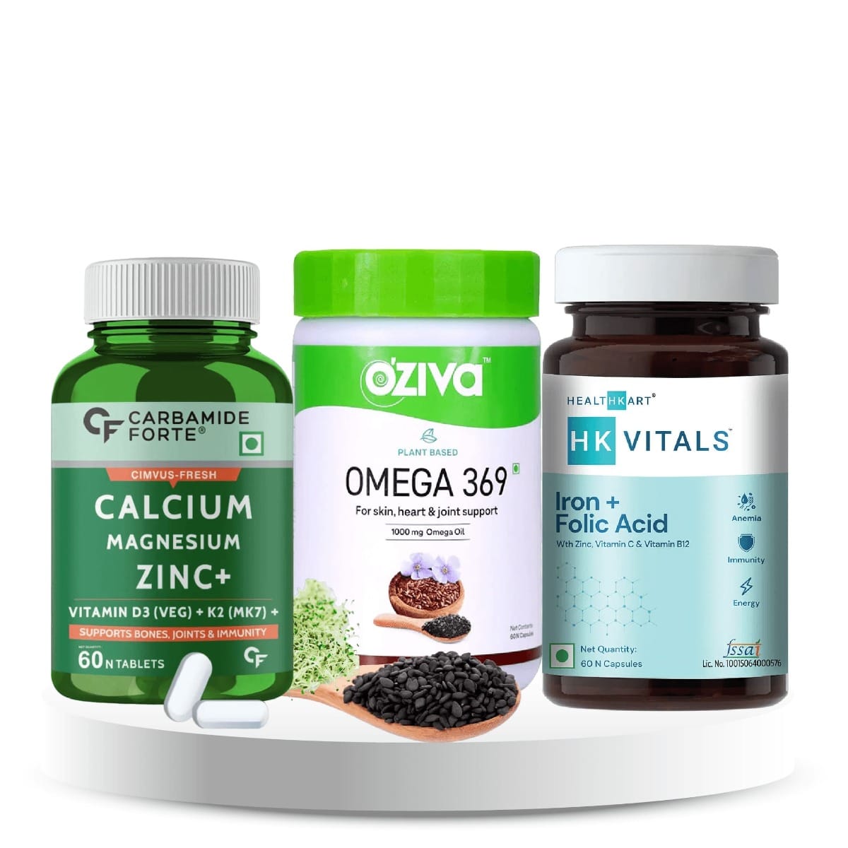 Forever Youthful Kit (Folic Acid + Omega 3 + Vitamin D, K2 & B12 & More)