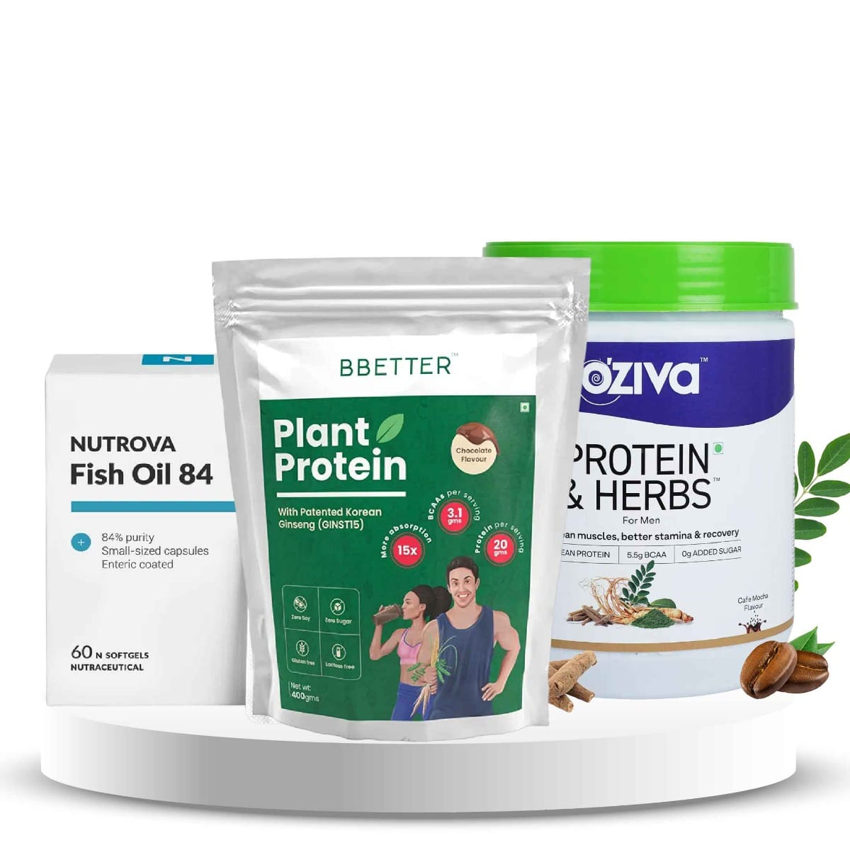 Protein & Herbs+ Plant Protein+ Fish Oil Omega-3