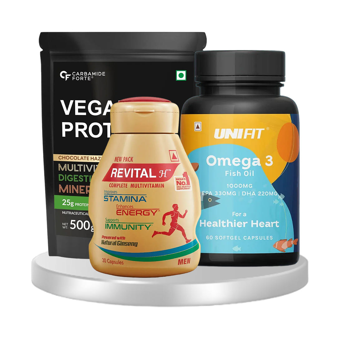 All Round Health for Men ( Fish Oil + Protein + Multi-Mineral)