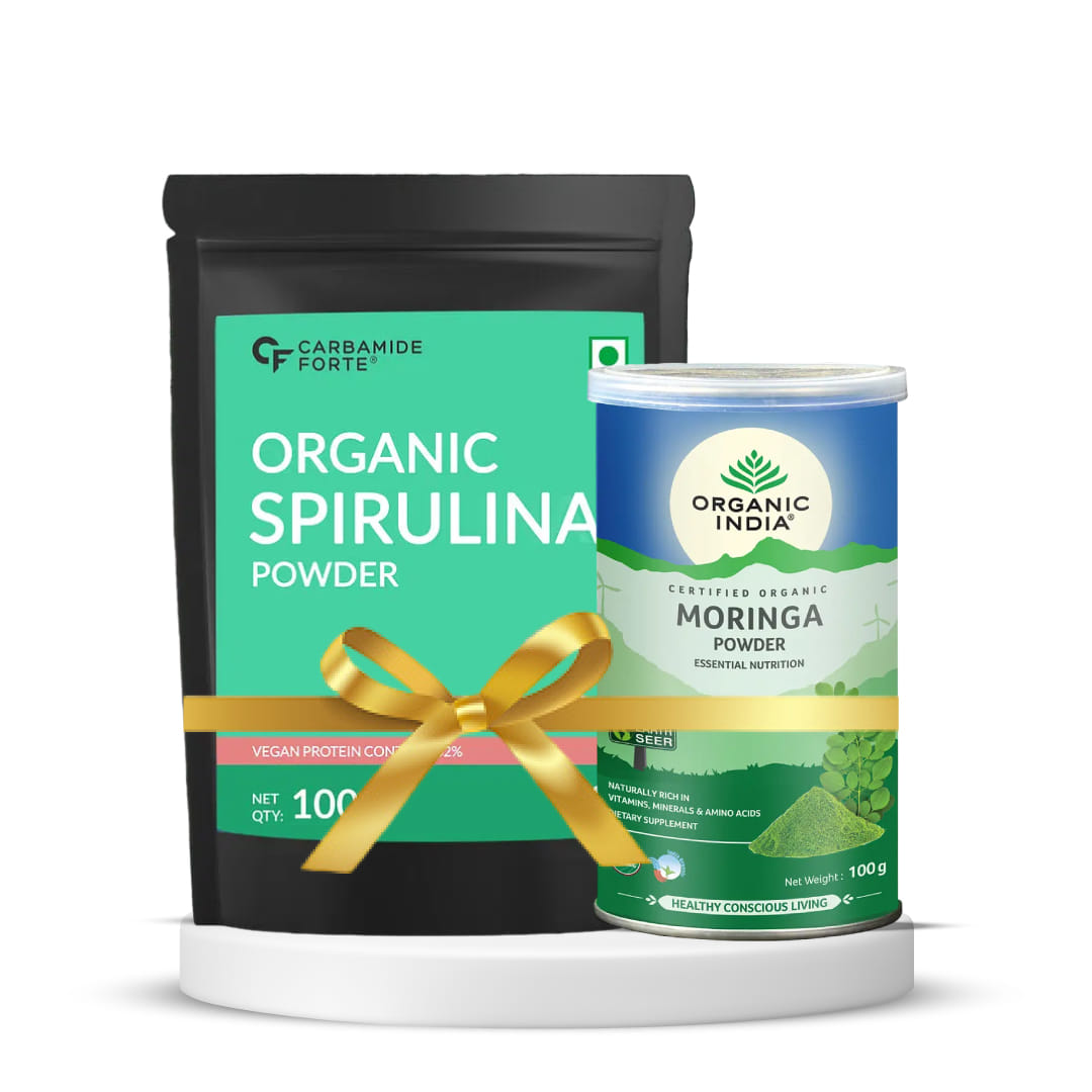 Superfood Boost|Carbamide Forte 100% Organic Spirulina - 100g Veg Powder | USDA Certified Organic Spirulina Powder for Immunity, Energy, Digestion & Skin Health | Plant Based Protein Superfo