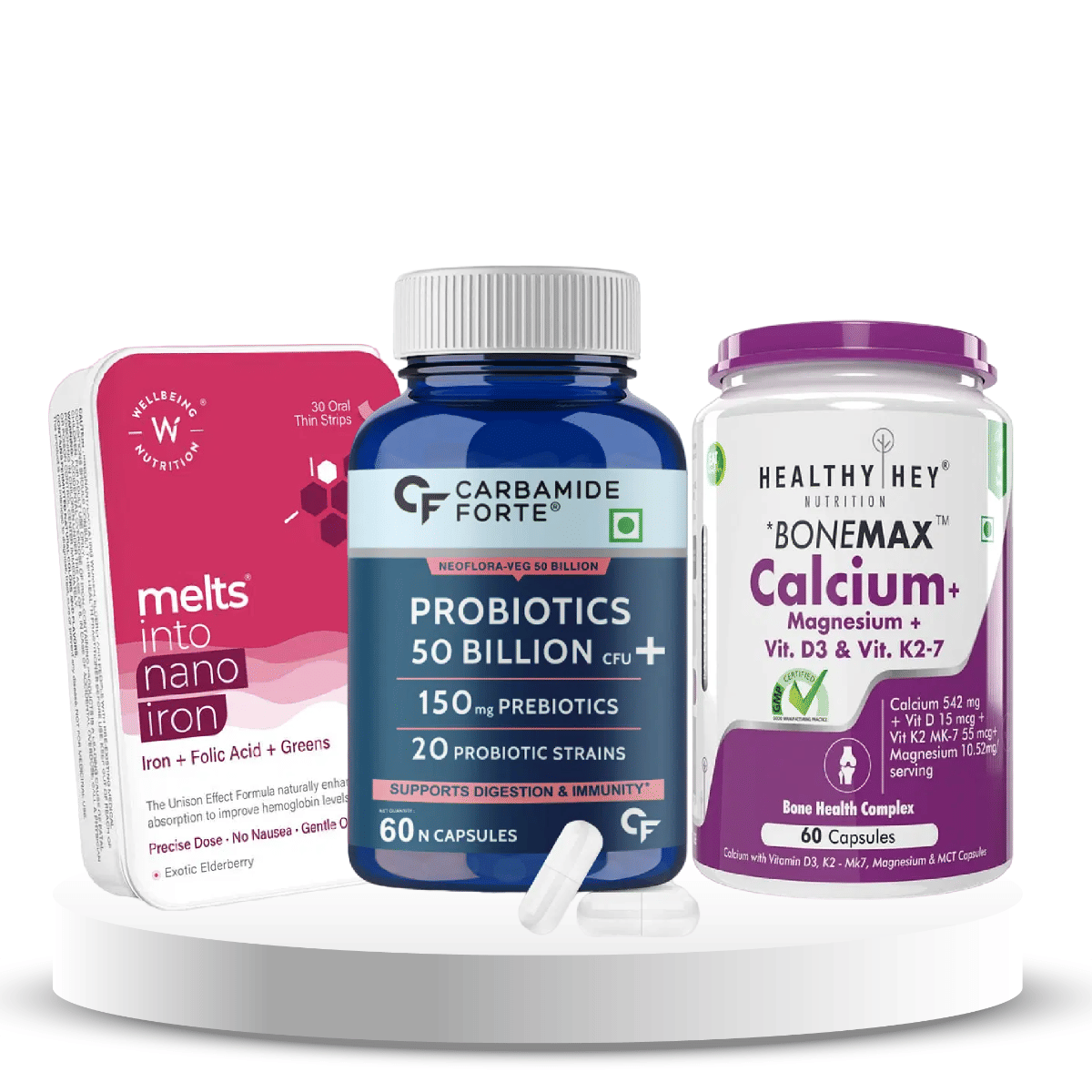 Vitality Matrix Trio : (Calcium + Probiotics + Iron)