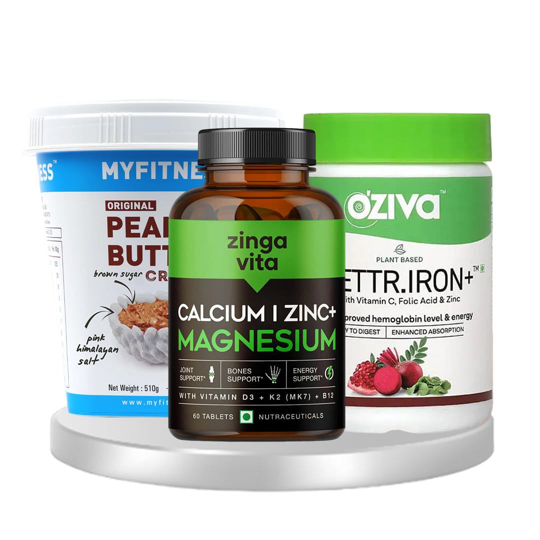 Women Nourish + Strength Pack ( Calcium, Magnesium, Zinc, Folic Acid, Moringa & Many More)