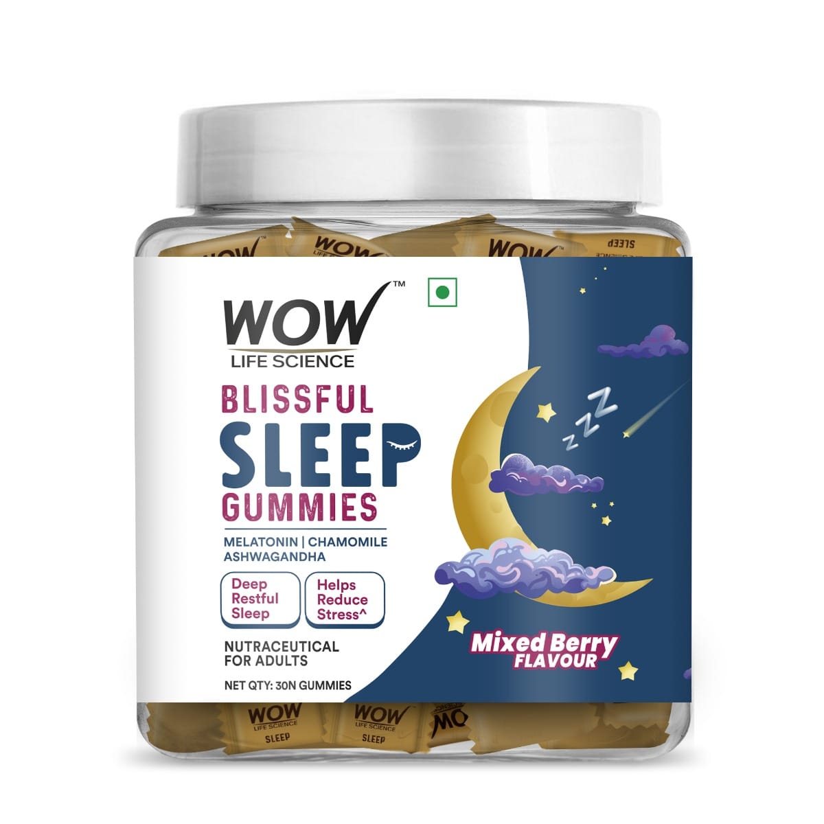 WOW Life Science Blissful Sleep Gummies - 30 Gummies