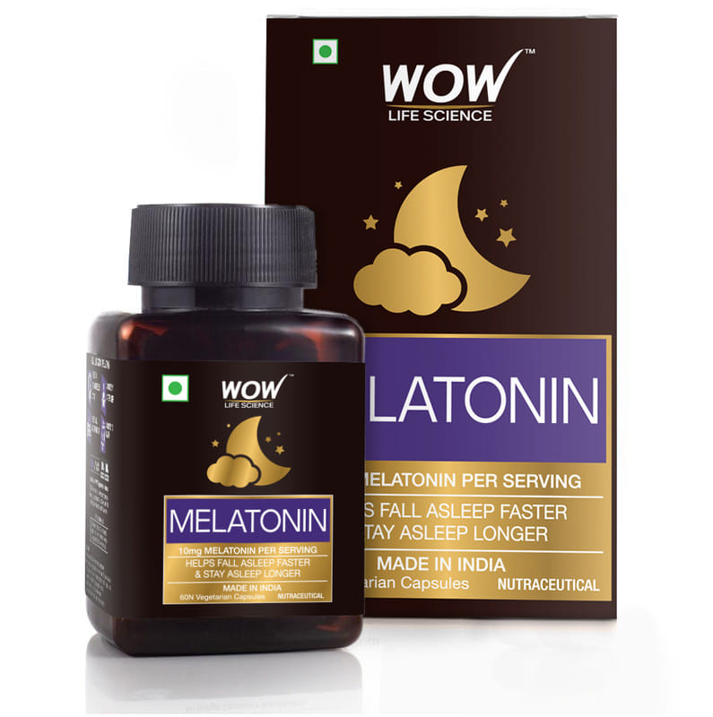 WOW Life Science Melatonin - 3mg - 60 Vegetarian Capsules