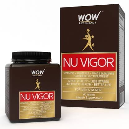 WOW Life Science NuVigor - Vitamins+Minerals+Trace Elements - 60 Tablets