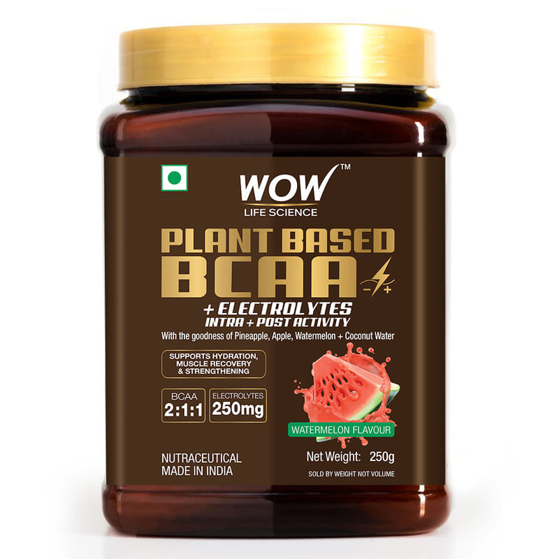 WOW Life Science Plant Based BCAA Supplement For Muscle Recovery, Growth and Muscle Strengthening - WOW Life Science, Litchi