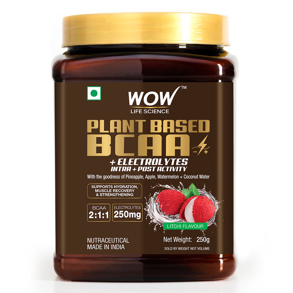 WOW Life Science Plant Based BCAA Supplement - Litchi 250g