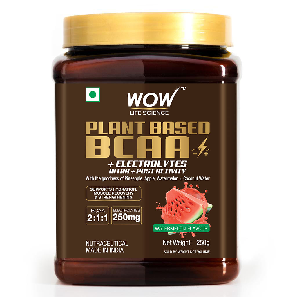 WOW Life Science Plant Based BCAA Supplement - Watermelon 250g