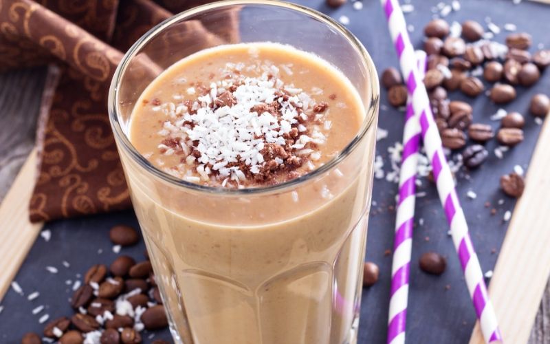 caramel and coffee shake