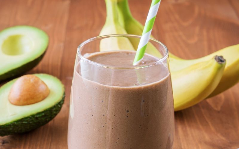chocolate avocado banana shake