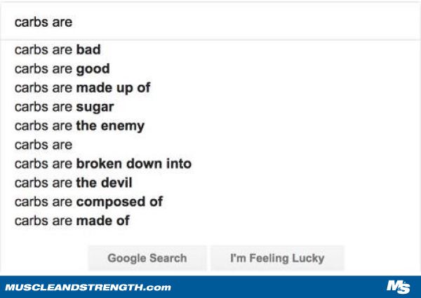 Google Image Search for Carbs Are