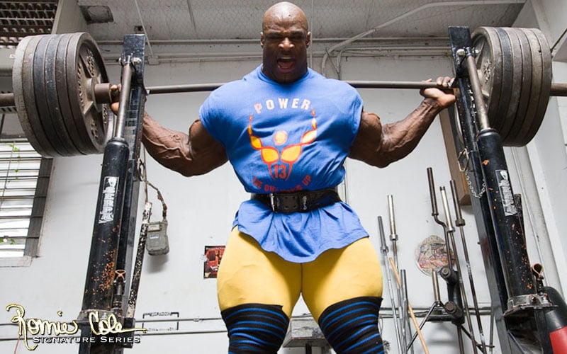 Ronnie Coleman Exercising And Attempting Heavy Squat