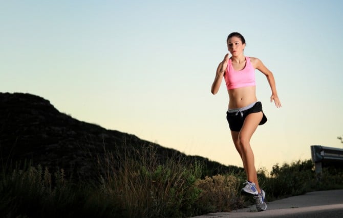 Woman Sprinting