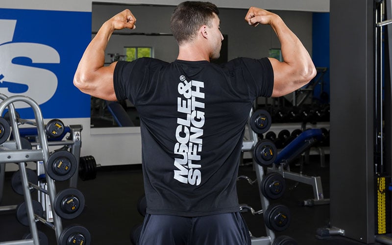 M&S Athlete Showing Off his Muscle Growth