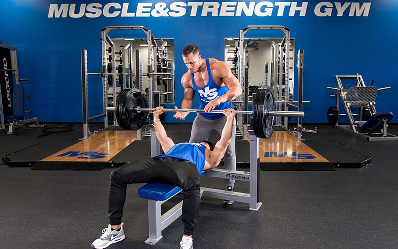 30 seconds to failure bench press