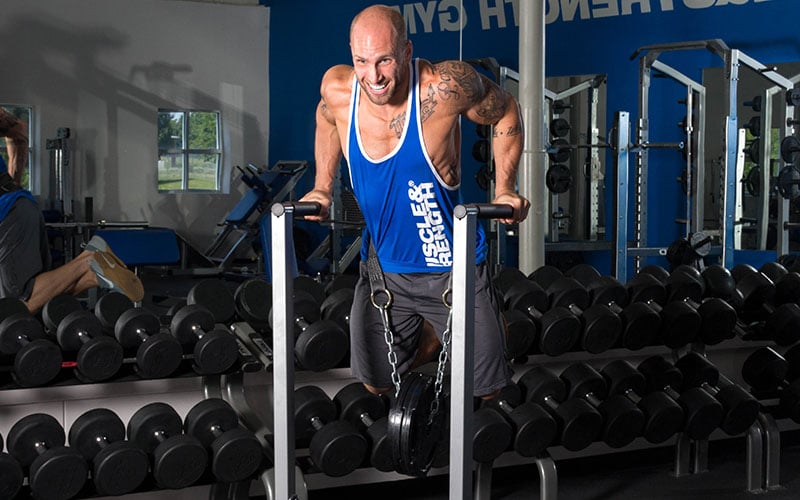 M&S Athlete Using the RP-21 Method for Dips