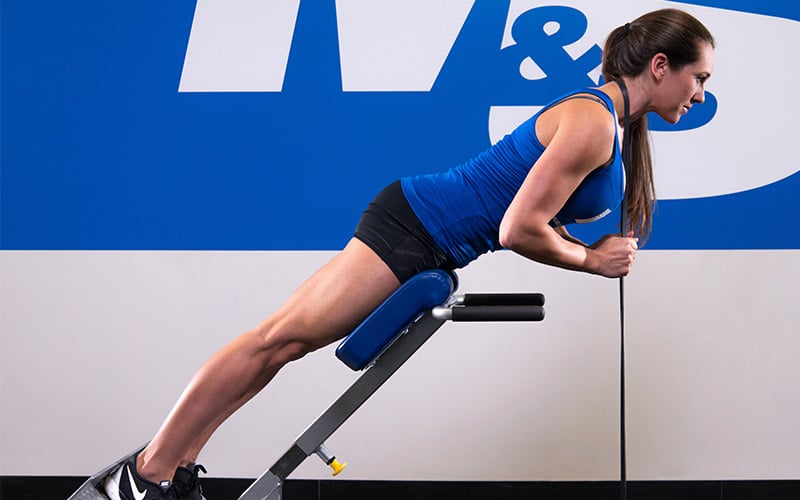 Banded Back Extension Glute Exercise