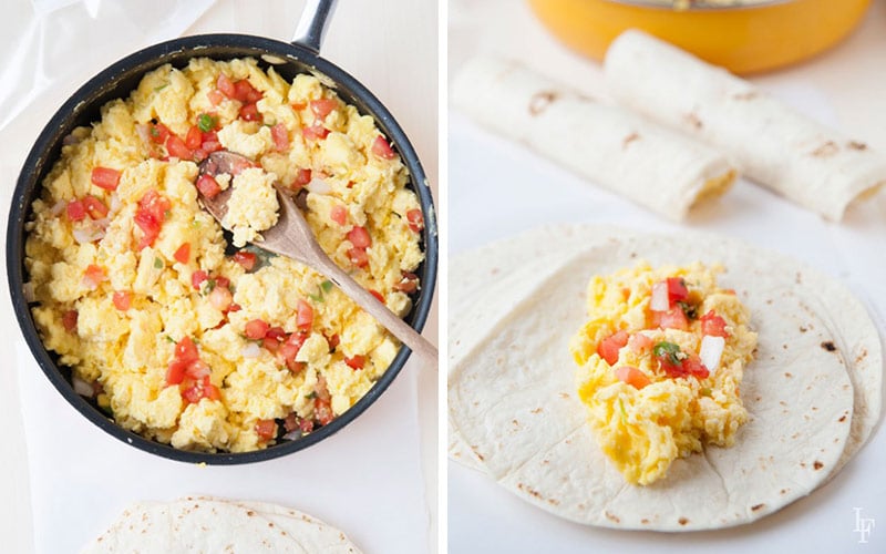 Easy High Protein Breakfasts - Make Ahead Burritos