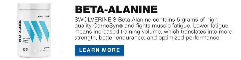 Swolverine Beta-Alanine Product Banner