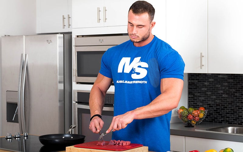 M&S Athlete cooking beef after fasting