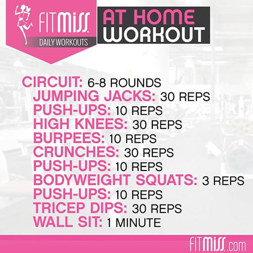 Women's At Home Workout Circuit
