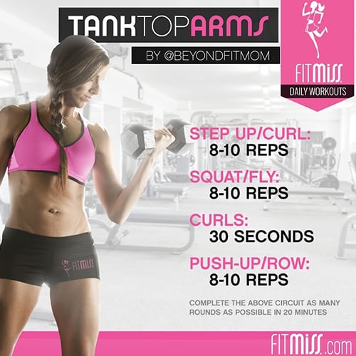 Women's Tank Top Ready Arms Workout