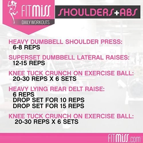 Women's Shoulders and Abs Workout Routine