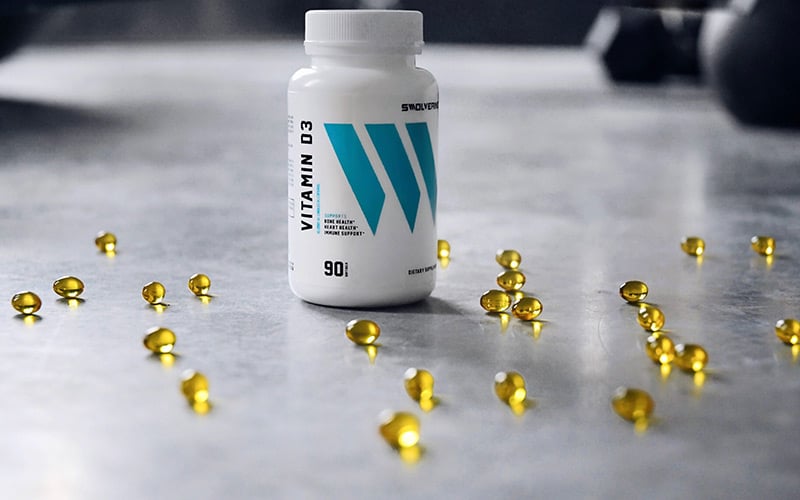 Swolverine's Vitamin D3 bottle shot