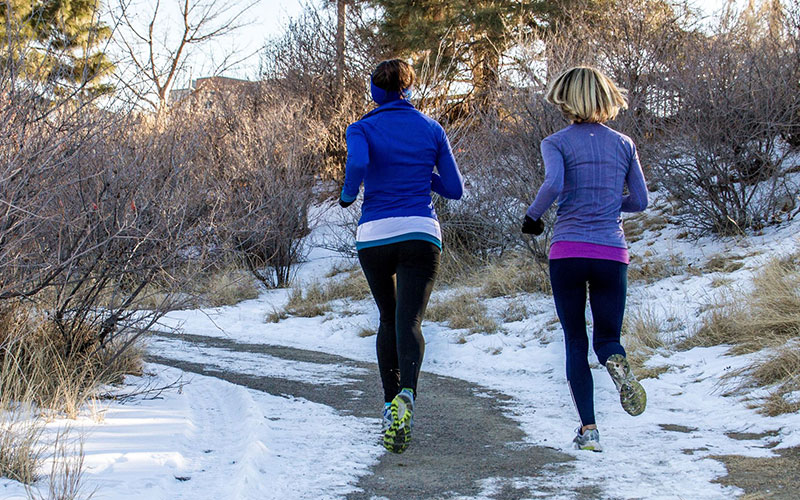 Female Joggers Embracing the Great Outdoors