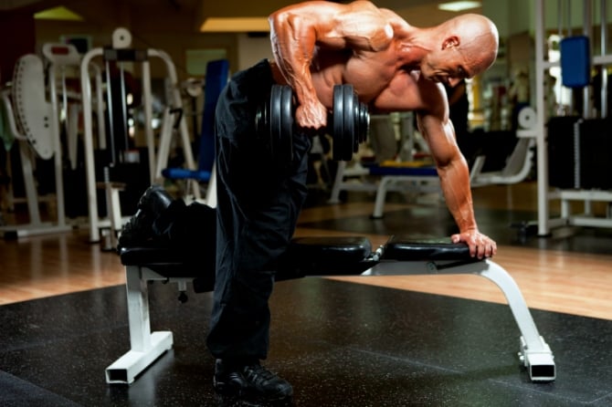 Dumbbell rows