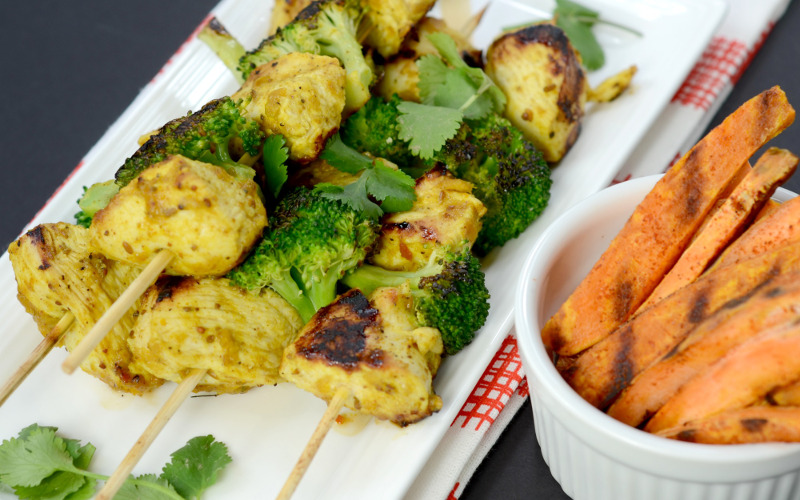 Chicken & Broccoli Skewers 