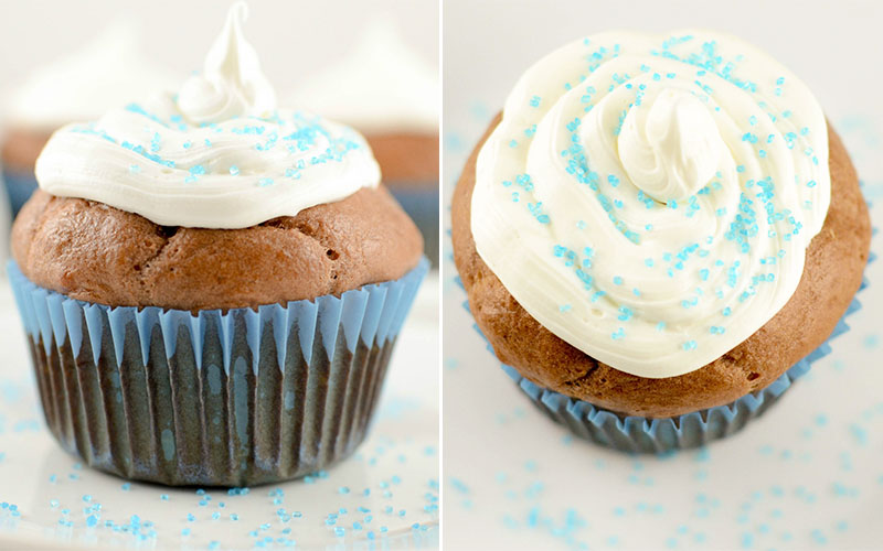 Chocolate Protein Cupcakes