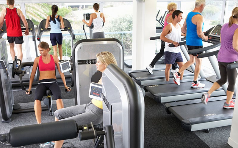 Commercial Gyms: Waiting on equipment