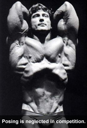 Posing is really neglected in competition.