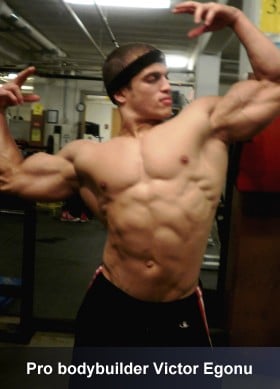 Pro bodybuilder Victor Egonu