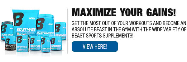 Complete Line of Beast Sports Nutrition Supplements