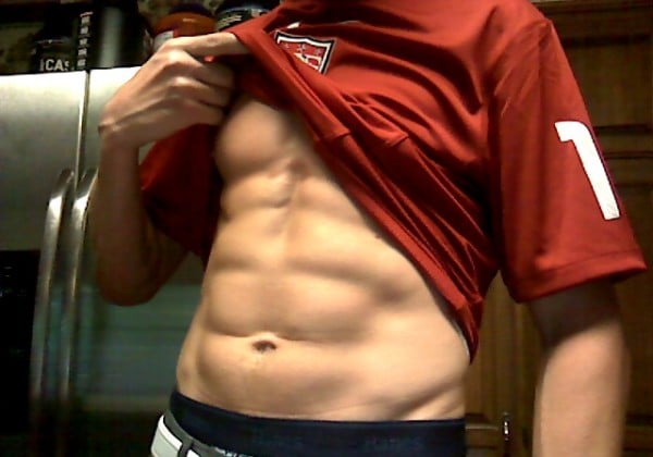 Matthew Braden shredded abs.