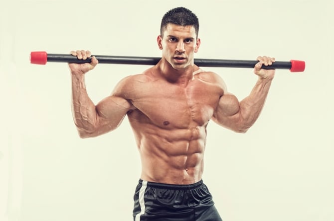 Ripped six pack abs