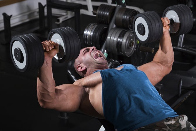 Dumbbell bench press