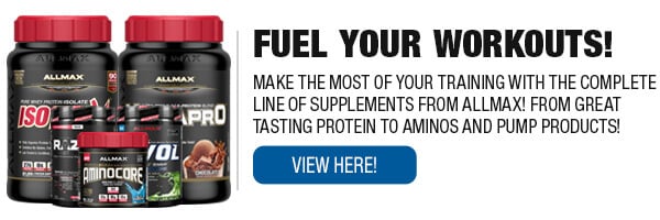 Complete Line of Allmax Nutrition Supplements