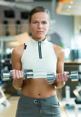 Woman with a Flat Stomach