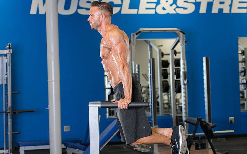 Perform Dips to Build a Massive Chest
