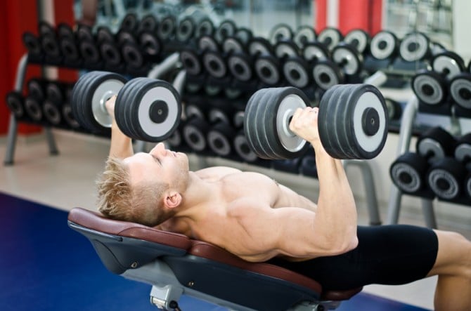 Dumbbell bench press